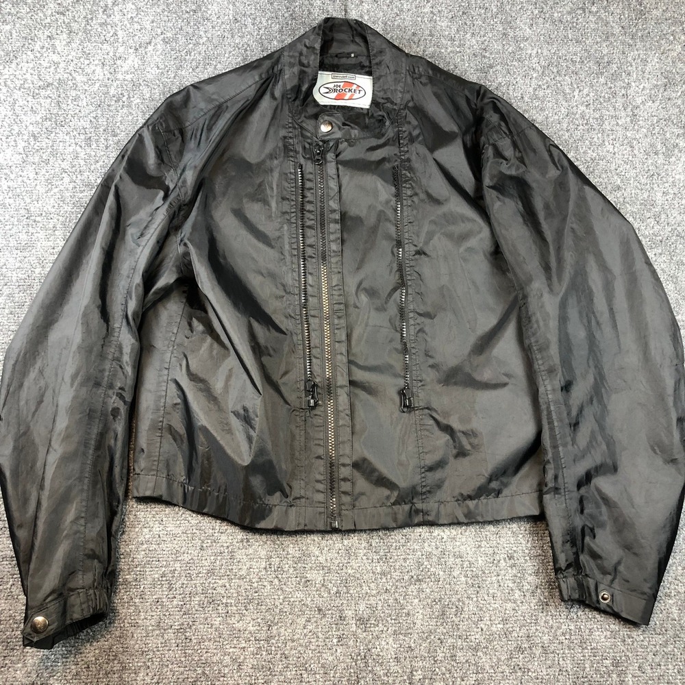 Joe Rocket‎ Motorcycle Jacket Women's Black Lightweight Cropped Bomber Size S